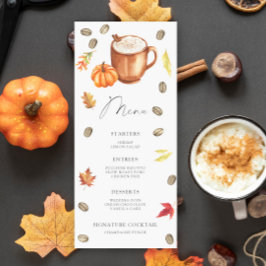 El amor se está preparando el menú Pumpkin Bridal 