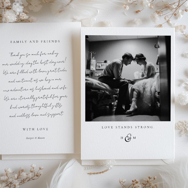 "El amor se mantiene fuerte" Foto Tarjeta de agrad (Subido por el creador)