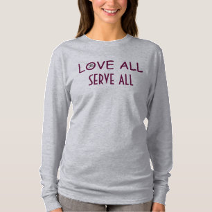 El amor todo de OM de la YOGA sirve la camiseta de
