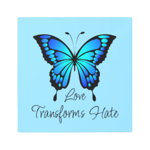 El amor transforma el odio en el arte Metalizado d