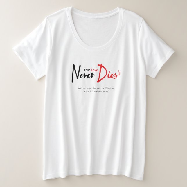 El amor verdadero nunca muere (Anverso del diseño)