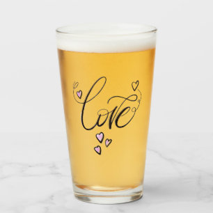 El Amor Vierte Elegante Letra Cursiva Artesanal