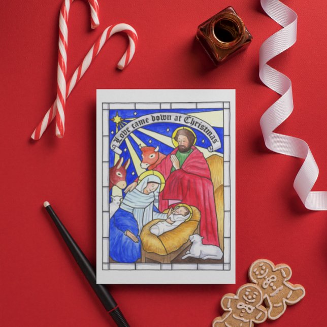 El amor vino abajo de tarjeta de Navidad (Subido por el creador)