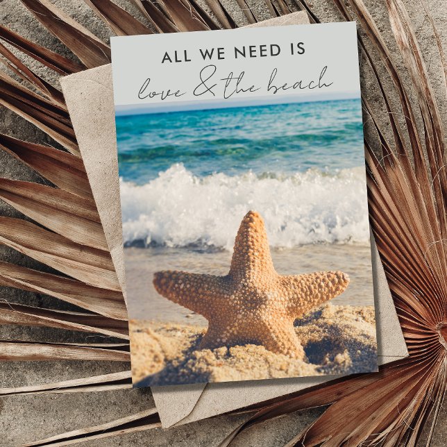 El amor y la Invitación Boda Beach Eloped (Subido por el creador)