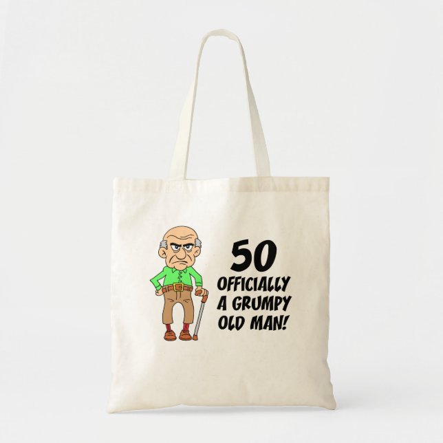 El anciano gruñón de 50 años golpea la bolsa (Frente)