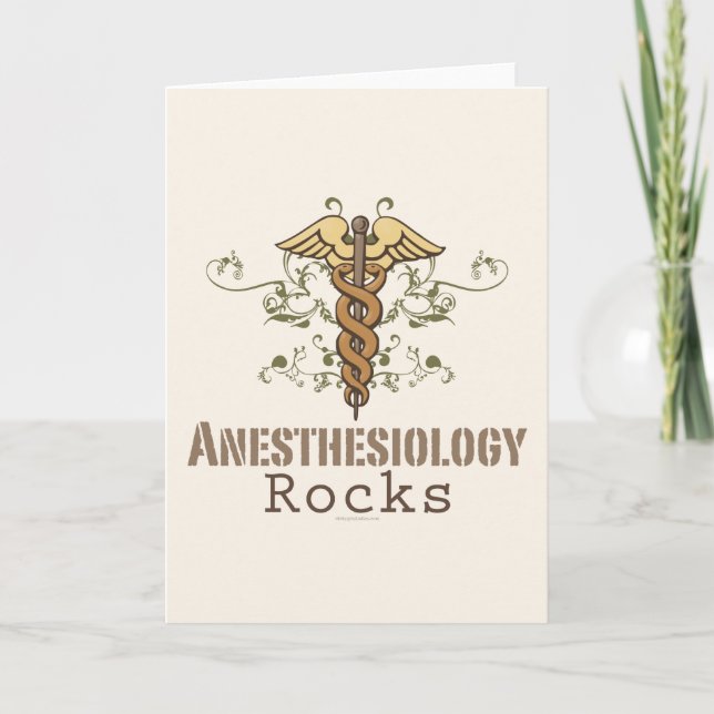 El Anesthesiology oscila la tarjeta de (Anverso)