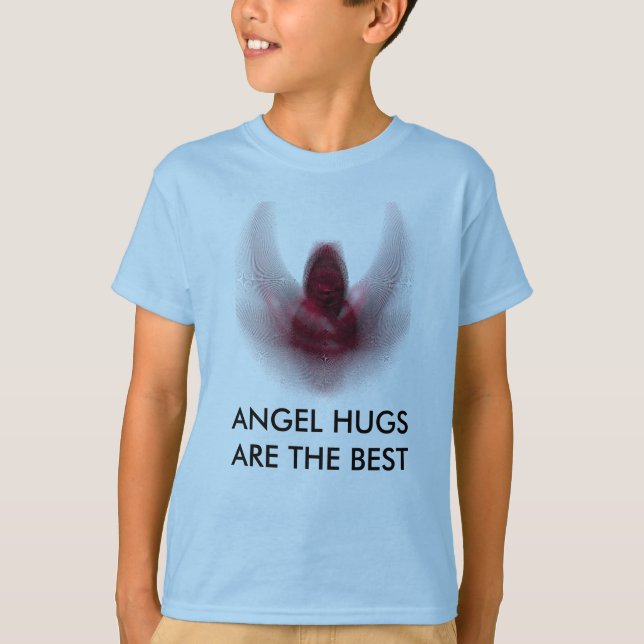 EL ÁNGEL ABRAZA LA CAMISETA DE LOS NIÑOS (Anverso)