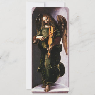 El ángel de Leonardo da Vinci en verde con una vie