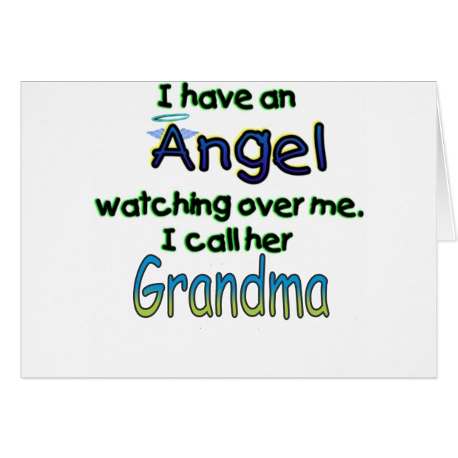 EL ÁNGEL LLAMÓ A GRANDMA (Anverso (Horizontal))