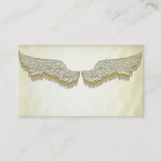 El ángel se va volando tarjetas de visita (Anverso)