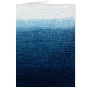 El añil Ombre se descolora Shibori teñido