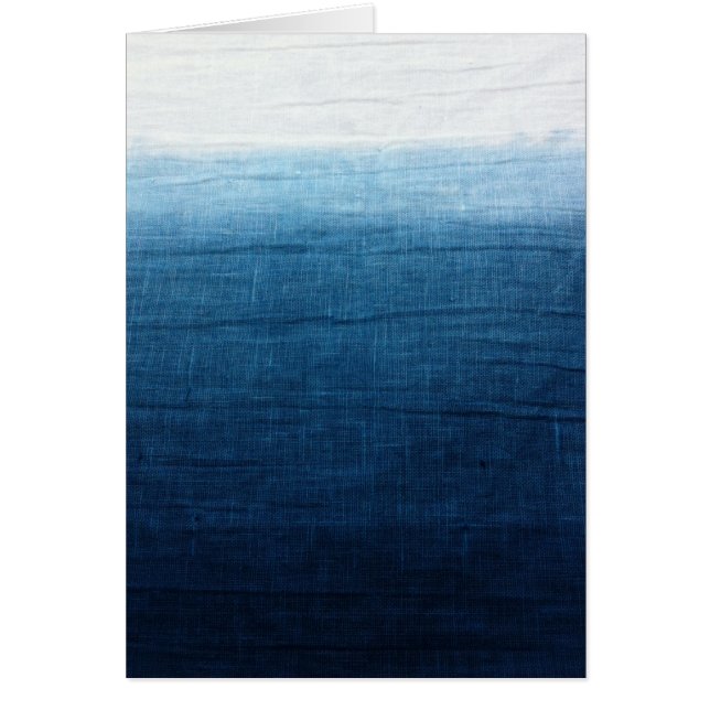 El añil Ombre se descolora Shibori teñido (Frente)