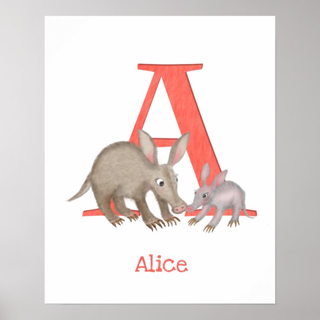 El Animal ABC A es para la impresión de avaricia (Frente)