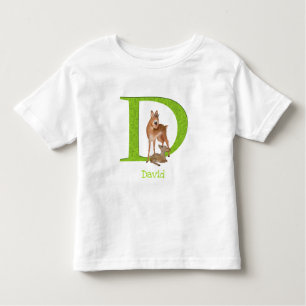 El animal ABC D es para camiseta de dik-dik