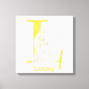 El animal ABC L es para la impresión de lienzo en 