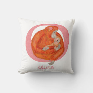 El animal ABC O es para cojín de orangután