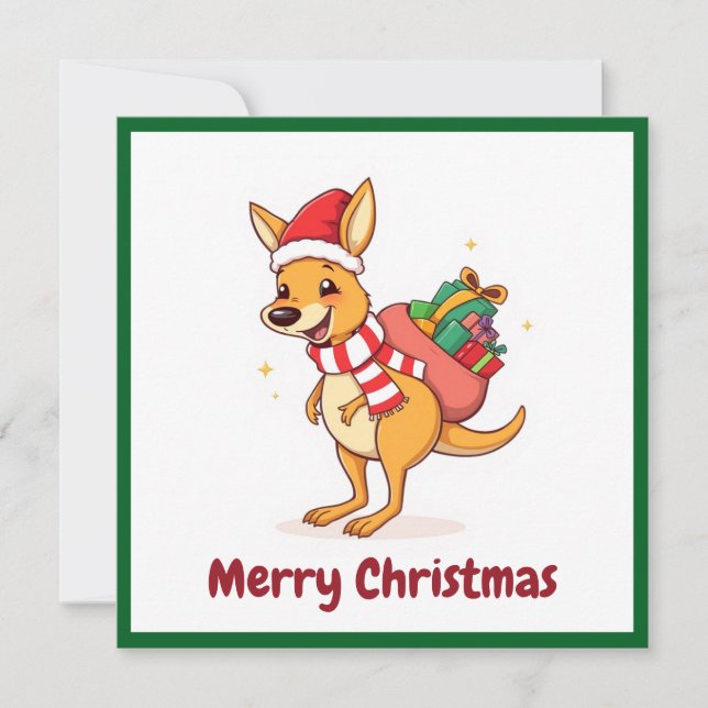 El animal australiano Santa Claus Feliz Navidad (Anverso)