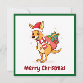 El animal australiano Santa Claus Feliz Navidad