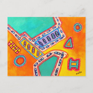 El animal soña la postal abstracta