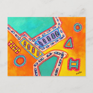 El animal soña la postal abstracta