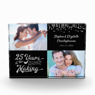 El aniversario plateado entonces y ahora las fotos