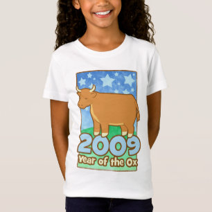 El año de 2009 niños de buey embroma la camiseta