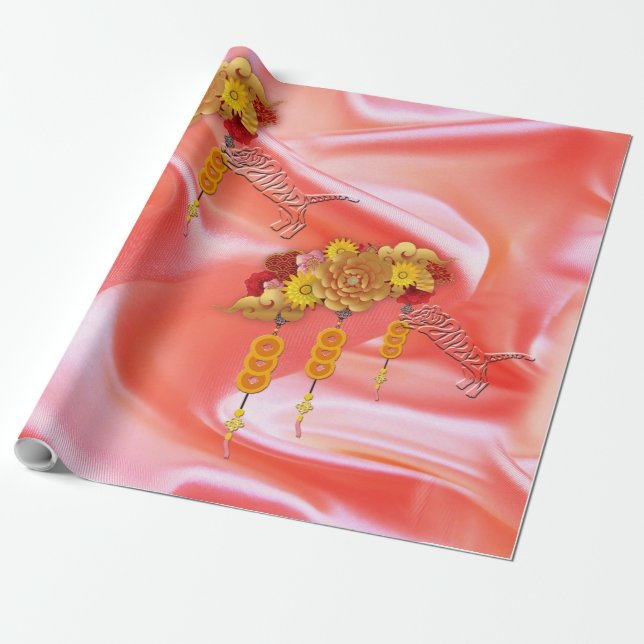 El año del papel de ajuste del tigre (Desenrollado)