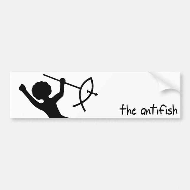 El Antifish - pegatina para el parachoques (Frente)