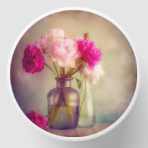 El antiguo Bouquet Peony en las jaulas de vidrio