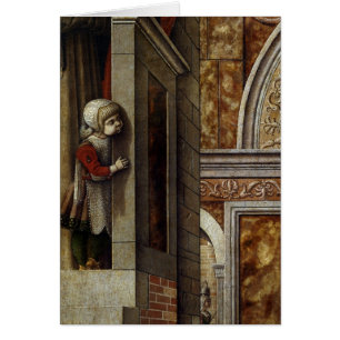 El anuncio con St. Emidius, 1486