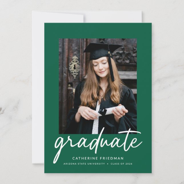 El anuncio de graduación (Anverso)