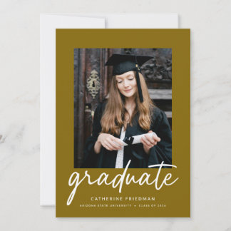El anuncio de graduación