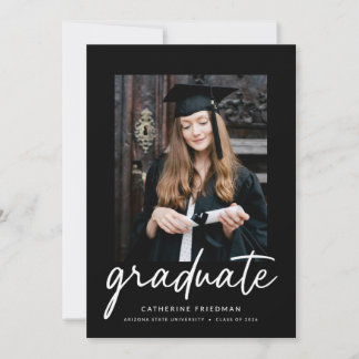 El anuncio de graduación