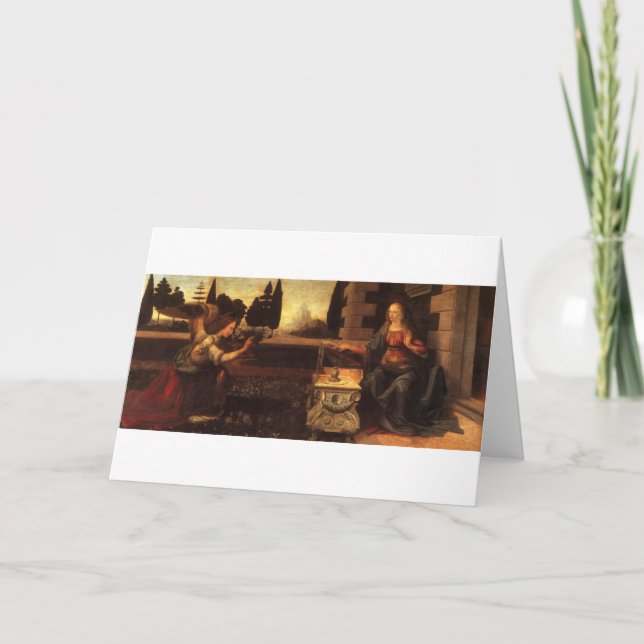 El anuncio de Leonardo da Vinci C. 1472-1475 (Anverso)