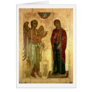 El anuncio de Ustiug, c.1130-40 (tempera en la