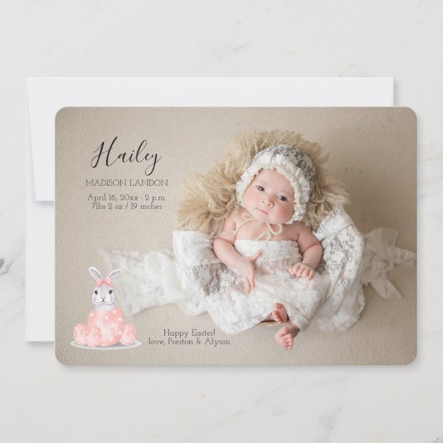 El anuncio del nacimiento de la Pascua, foto Chica (Anverso)