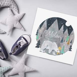 El anuncio del nacimiento del oso polar pequeño