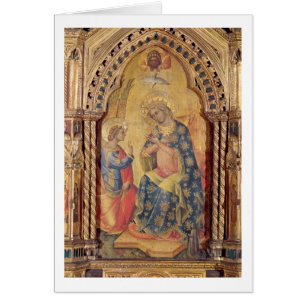 El anuncio (parte del polyptych) (aceite en el