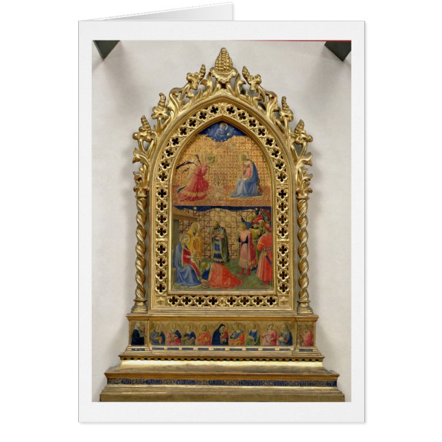 El anuncio y la adoración de unos de los reyes (Frente)