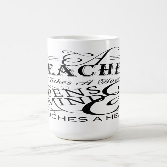 El aprecio del profesor cita las tazas de café (Centro)