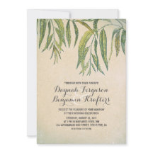 El árbol de goma deja elegantes invitaciones de bo