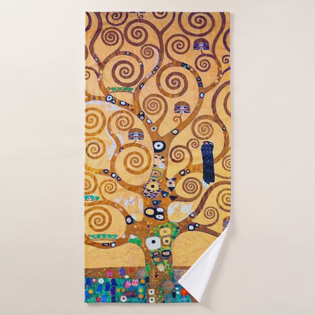 El árbol de la vida (detalle), Klimt (Toalla de baño)