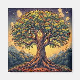 El árbol de la vida imán del refrigerador