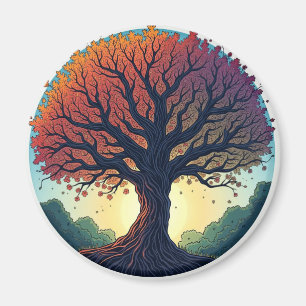 El árbol de la vida imán del refrigerador