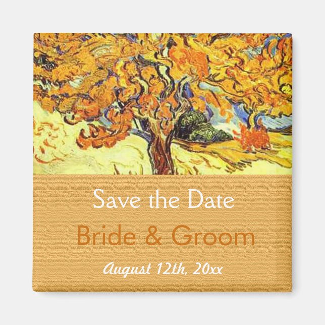 El Árbol de mora guarda los imanes de fecha. Vinta (Frente)