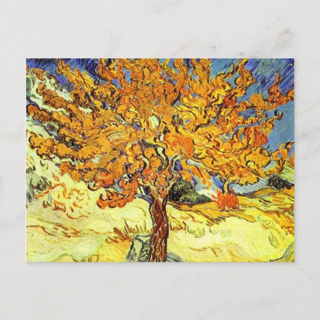 El árbol de moras guarda la postal de fecha. Vinta (Anverso)