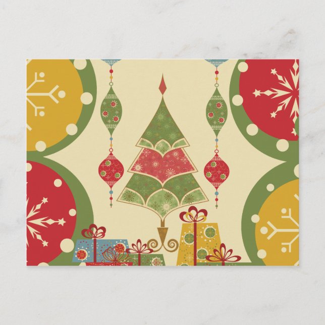 El árbol de navidad adorna día de fiesta de los (Anverso)