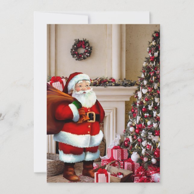El árbol de Navidad de Santa Claus Personaliza la  (Anverso)