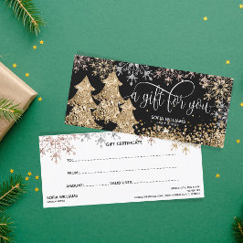 El árbol de Navidad Purpurina moderno copos de nie