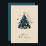 El árbol de Navidad Stars The Moon<br><div class="desc">El árbol de Navidad tiñe la carta de vacaciones lunares</div>